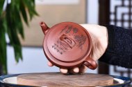 《大蘊漢瓦》宜興紫砂壺工藝美術師純手工底槽青泡茶壺漢瓦茶具