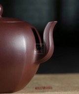 《六方美人肩》宜興紫砂壺工藝美術師手工茶壺茶具100目紫泥美人肩