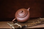《圓墩》宜興紫砂壺助理工藝美術師茶具紫泥創新