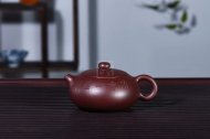 《扁西施》宜興紫砂壺高級工藝美術師手工紫茄泥西施泡茶壺茶具