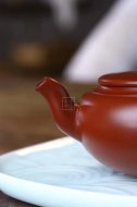 《婉燈》宜興紫砂壺實力派藝人手工刻繪大紅袍泡茶壺具