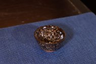 《全手工天目釉窯變烏金品茗杯》宜興紫砂壺手工紫砂泡茶壺具
