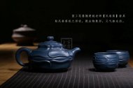 《風(fēng)卷葵套具》宜興純工藝美術(shù)師全手工紫砂壺天青泥壺茶壺風(fēng)卷葵茶具