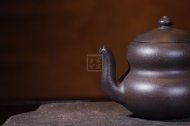 《葫蘆》宜興紫砂壺工藝美術師手工茶壺茶具黑朱泥葫蘆