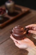《鏡圓》宜興紫砂壺實力派名家手工文革紫泥