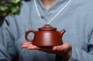 《魚罩》宜興工藝美術師全手工紫砂壺茶壺老師底槽青