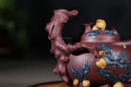 《多子多福》宜興紫砂壺高級工藝美術師純手工底槽青中壺茶具泡茶壺創新壺
