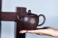 《梵蓮宮燈》宜興紫砂壺實力派名家手工80目紫泥泡功夫茶壺禮品商務送禮宮燈