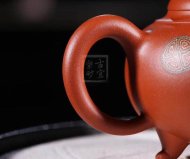 《獅韻》紫砂壺全手工茶壺老師小紅泥，絞泥（段泥、紫泥、綠泥等）壺