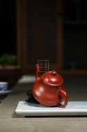 《思亭》宜興紫砂壺工藝美術師手工大紅袍思亭茶具
