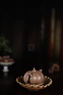 《南瓜壺》宜興高級工藝美術師工紫砂壺段泥南瓜茶壺茶具