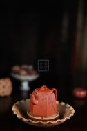 《六方錦華》經典紫砂壺六方宜興全手工工藝美術師泡茶壺茶具朱泥