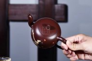 《美人肩》宜興紫砂壺實力派名家純手工美人肩紫朱泥紫砂茶壺