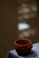 《知秋主人對杯》宜興紫砂壺工藝美術(shù)員手工紫泥茶壺茶具