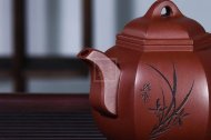 《尊六方》宜興六方紫砂壺底槽青純手工高級工藝美術師泡茶壺特價茶具