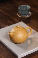 《西施》宜興高級工藝美術師手工紫砂壺西施泡茶壺茶具黃金段泥