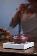 《金砂竹韻》宜興紫砂壺純手工底槽青，段泥泡茶壺