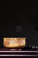 《荷塘月色》宜興紫砂壺工藝美術(shù)員手工紫泥粉漿茶壺泡茶具