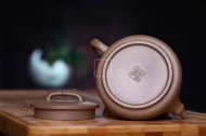 《竹節石瓢》宜興紫砂壺茶壺石瓢茶具全手工段泥