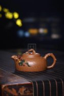 《閑情逸致》宜興紫砂壺全手工工藝美術師茶具純泡茶壺七彩桂花砂