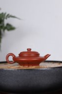 《虛扁》宜興紫砂壺助理工藝美術師全手工大紅袍泡茶壺虛扁茶具