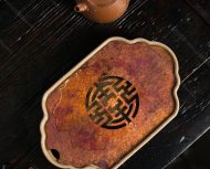 柴燒方型銅片干泡臺