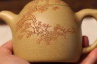 《松樹秦權》宜興紫砂壺本山段助理工藝美術師手工壺茶具秦權