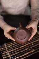 《暗香》宜興紫砂壺創新壺高級工藝美術師手工紫泥泡茶壺具